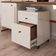 Conjunto Escritório 3 Peças - Mesa Gaveteiro E Balcão Verben - Offwhite/ Offwhite/