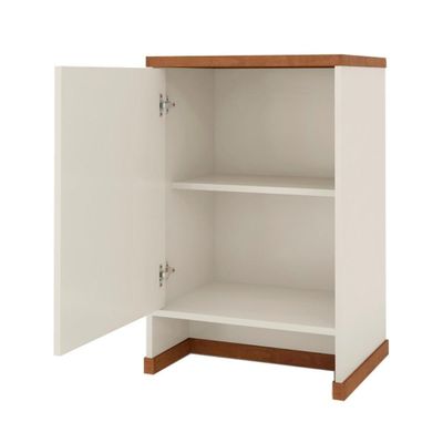 Conjunto Escritório 3 Peças - Mesa Gaveteiro E Balcão Verben - Offwhite/ Offwhite/