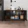 Conjunto Escritório Office Mesa E Buffet Verbena - Vianossa - Preto/ Preto/