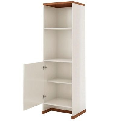 Conjunto Escritório 3 Peças - Mesa Armário E Gaveteiro Verbe - Offwhite/ Offwhite/
