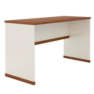 Conjunto Escritório 2 Peças - Mesa E Gaveteiro Verbena Viano - Off White/ Off White/