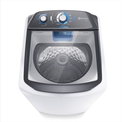 Máquina de Lavar Electrolux 13kg Branca Efficient Duplo Dispenser, Cesto Inox e Máxima Diluição (LDA13) 220V