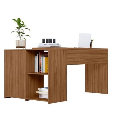 Mesa Para Computador Com 2 Gavetas Office Nt2060 Notável Freijó