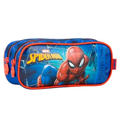 Estojo Duplo Infantil Mas Spider Man 14936 - Xeryus