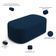 Kit 02 Puffs Decorativos Orgânicos Para Living Quarto 100cm Doha W01 Suede Azul Marinho - Lyam Decor