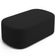 Puff Decorativo Orgânico Para Living Quarto 100cm Doha W01 Suede Preto - Lyam Decor