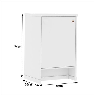 Conjunto Escritório 3 Peças - Mesa Gaveteiro E Balcão Verben - Branco Branco