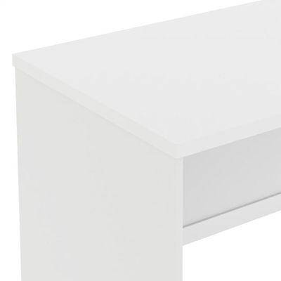 Conjunto Escritório 2 Peças - Mesa E Armário Verbena - Branco Branco