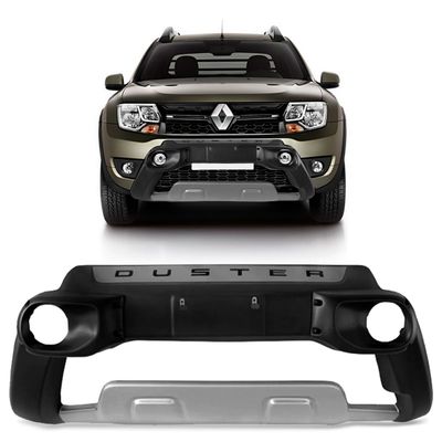 Overbumper Duster 2015 a 2020 Oroch 2015 a 2022 Preto Com Alojamento Farol Tgpoli