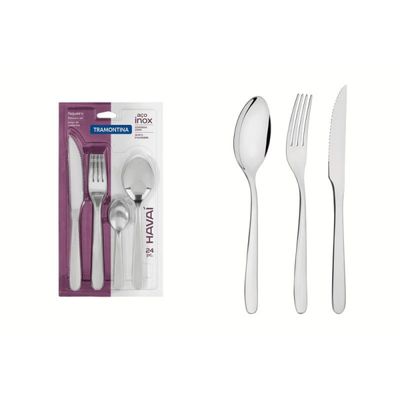 Faqueiro para Churrasco Tramontina Havaí Aço Inox 24 Peças