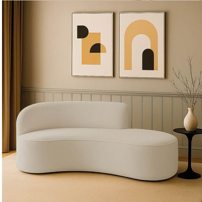 Sofá 3 Lugares Orgânico 180 cm Morgan Cotelê Ext/Veludo D03 - D'Rossi Menta