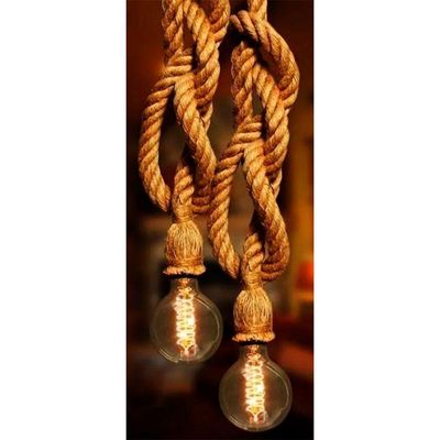 Luminária Suspensa Vintage Luzes Suspensas Rústicas Soquete De Teto Para Viver Luminária Rústica