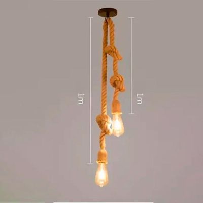 Luminária Suspensa Vintage Luzes Suspensas Rústicas Soquete De Teto Para Viver Luminária Rústica