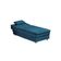 Sofá Cama Chaise 1 Lugar Penelope - Veludo Turkey Petroleo