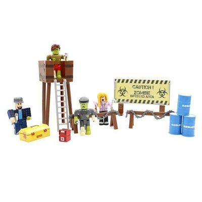 Cartela 4 Boneco Articulado 7Cm Roblox Ataque Zumbi Nº21