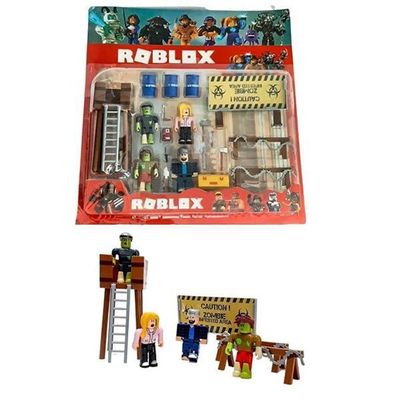 Cartela 4 Boneco Articulado 7Cm Roblox Ataque Zumbi Nº21