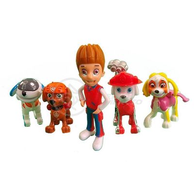 Kit 5 Bonecos Patrulha Canina Com 4 Skat Robo Dog 19