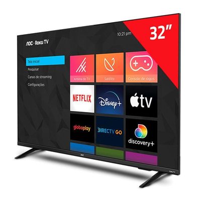 Smart Tv Aoc Roku Dled 32" Hd S5135 3 Hdmi