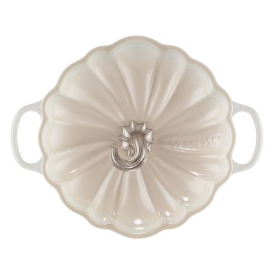 PANELA ABÓBORA LE CREUSET REDONDA EM FERRO FUNDIDO 24CM MERINGUE 21238247164430