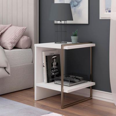 Mesa De Cabeceira - Apoio Infinity Branco