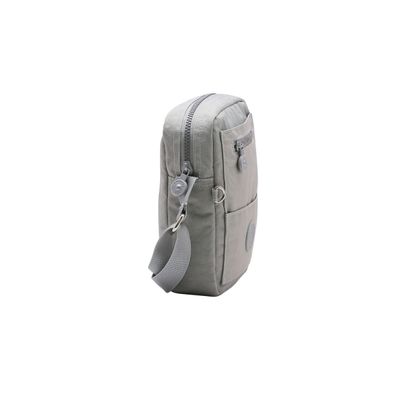 Bolsa Transversal Feminina Crinkle Nylon Chenson 8732238 Cinza
