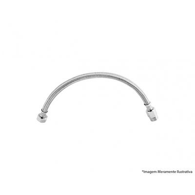 Engate Flexivel Malha Inox Trancado 60Cm Blister