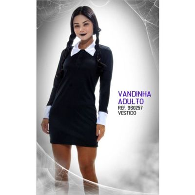 Fantasia Adulto Wanda Vandinha Tam M ( 40 ao 42) Sulamericana Fantasias