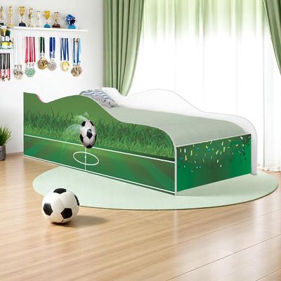 Mini Cama Infantil 157,5x72,5cm com Proteção Lateral Personagens Copa Futebol K02 - D'Rossi
