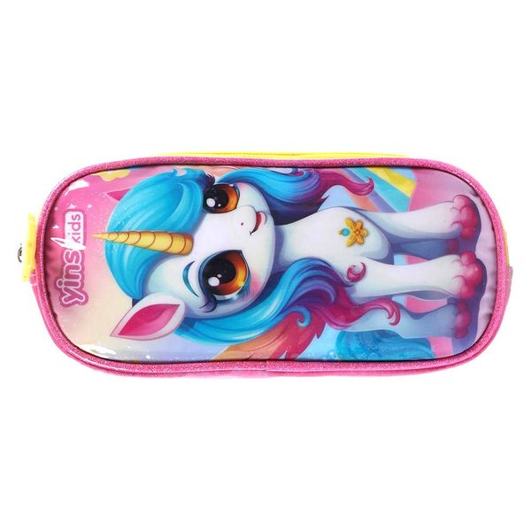 Estojo Infantil Fem Unicórnio Angelical YS42476-ES - Yins Estojo Infantil Fem Unicórnio Angelical YS42476-ES - Yins