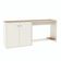 Conjunto De Escritório 2 Peças Tech Office Mesa E Aparador B - Off White E Cedro Off White E Cedro