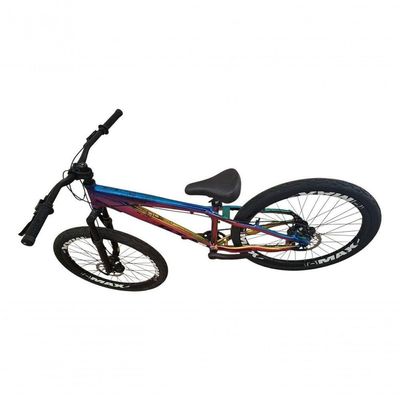 Bicicleta Aro 26 Gta Rebel Freeride Downhill Single Aros Vmaxx Freio A Disco Pneu Flame Preto Camaleão