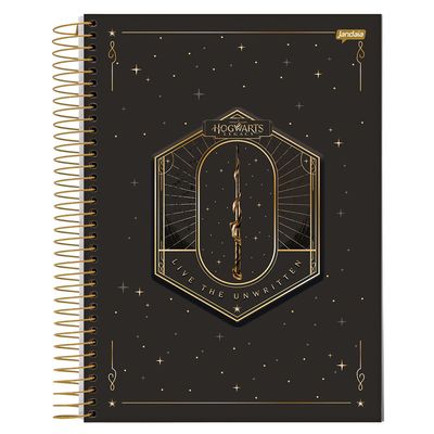 Caderno Universitário de Capa Dura Hogwarts Legacy 1 Matéria Com 80 Folhas Jandaia - Item Sortido