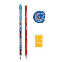 Kit Lapis Grafite HB Sonic Com 2 Lapis, 1 Borracha e 1 Apontador Leonora