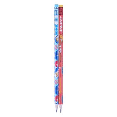 Kit Lapis Grafite HB Sonic Com 2 Lapis, 1 Borracha e 1 Apontador Leonora