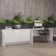 Conjunto Escritório Office Mesa E Buffet Verbena - Vianossa - Branco Branco