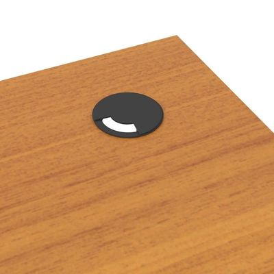 Conjunto De Escritório Tech 4 Livreiro 2 Buffet E 5 Mesas 90 - Off White E Cedro Off White E Cedro