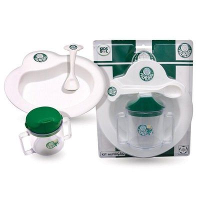 Kit Refeição Bebê do Palmeiras 4 Pçs Kids Gol