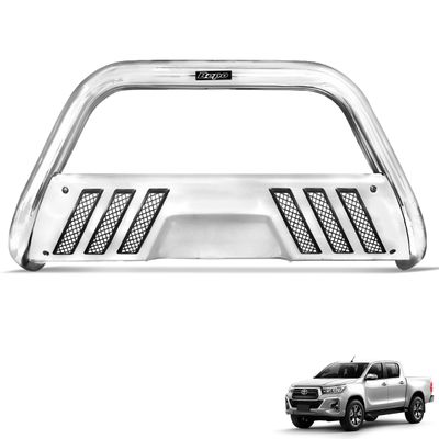 Parachoque de Impulsão Hilux 2016 a 2025 Cromado Com Grade
