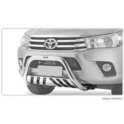 Parachoque de Impulsão Hilux 2016 a 2025 Cromado Com Grade