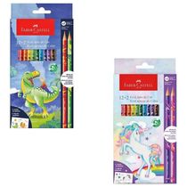 Lápis De Cor Redondo 12+2 Cores Faber-castell Unicórnio