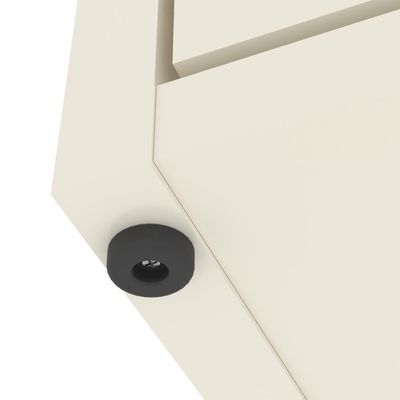 Conjunto De Escritório Tech 8 Livreiro E 9 Mesas 90cm - Vian - Off White E Cedro Off White E Cedro
