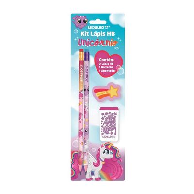 Kit Escrita Unicornio 4 Peças Leonora