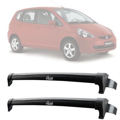 Automotive Rack Teto Aluminio Honda Fit 2003 até 2007 PRETO