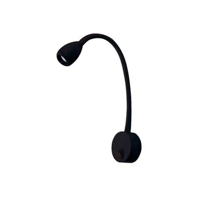 Arandela Nordecor Bett Led Com Interruptor Bivolt Preto 3000k