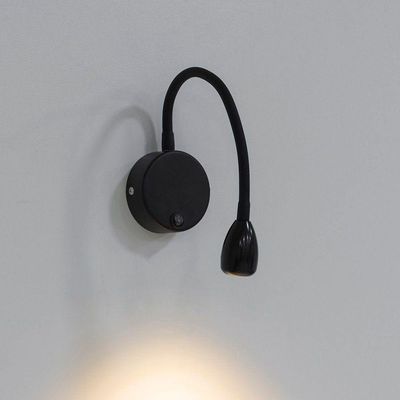 Arandela Nordecor Bett Led Com Interruptor Bivolt Preto 3000k