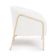 Poltrona Sala Industrial Alta Champanhe Stella Sintético PU Branco D03 - D'Rossi