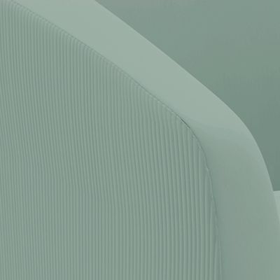 Poltrona Decorativa Kit 2 Stella Base de Madeira Giratória MA30 Veludo Cotelê Menta D03 - D'Rossi