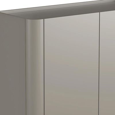 Aparador Buffet Para Sala de Jantar 2 Portas Pés Industrial Preto Naim I03 Grigio - Lyam Decor
