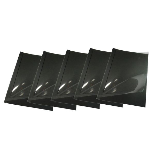 Kit 5 Capas Encadernação Térmica Até 300 Folhas A4 Preta