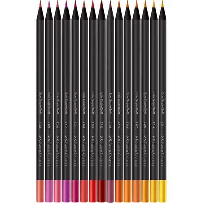 Lápis De Cor Supersoft Com 15 Cores Quentes Faber-castell